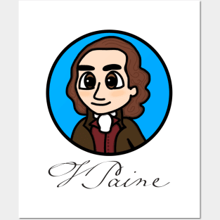 Patriot Portrait - Chibi Thomas Paine (Large Print) with Signature Posters and Art